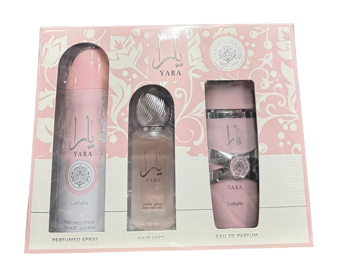 Estuche Lattafa Yara EDP 100ml 3 Piezas Mujer Original