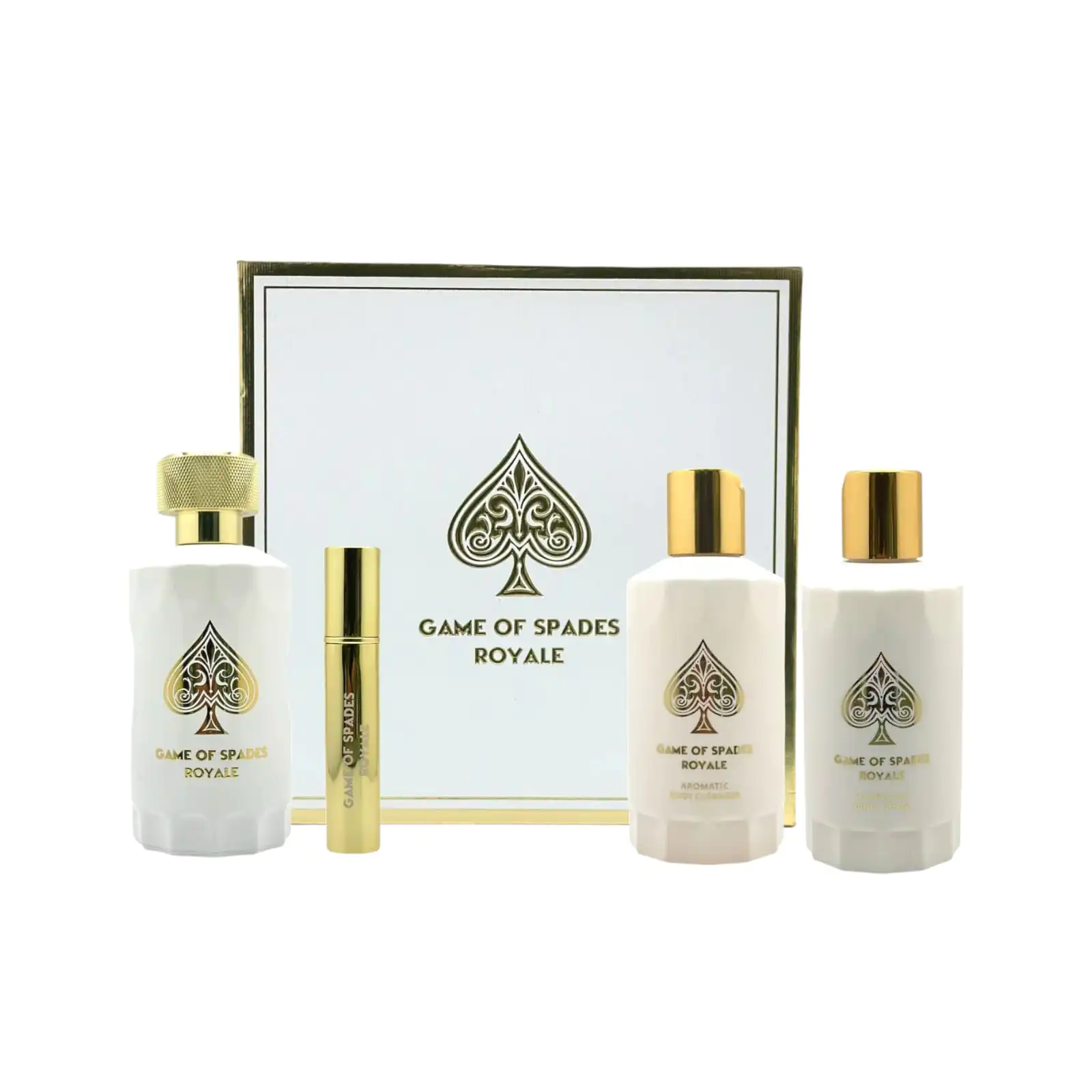 Estuche Game Of Spades Royale Jo Milano 4 Pzs Parfum 90ml Unisex Original