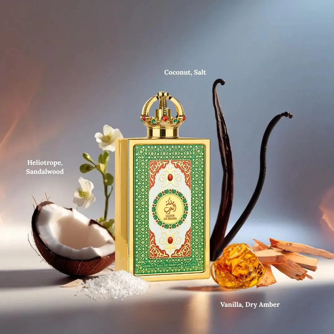 Lattafa Queen Of Arabia + 4 Muestras 10ml EDP 100ml Unisex Original