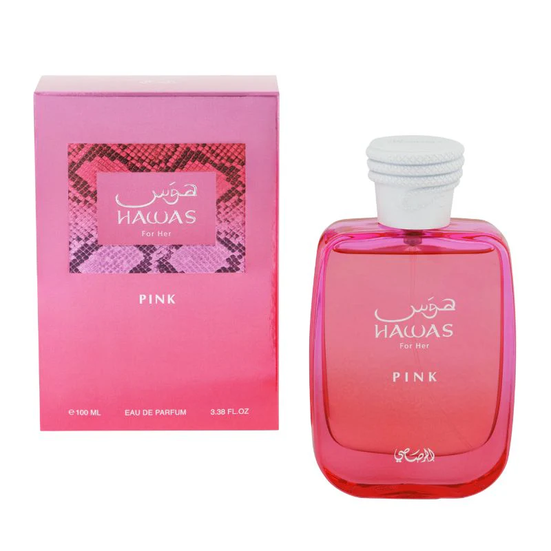 Perfume Rasasi Hawas Pink Eau De Parfum 100ml Mujer Arabe Colombia