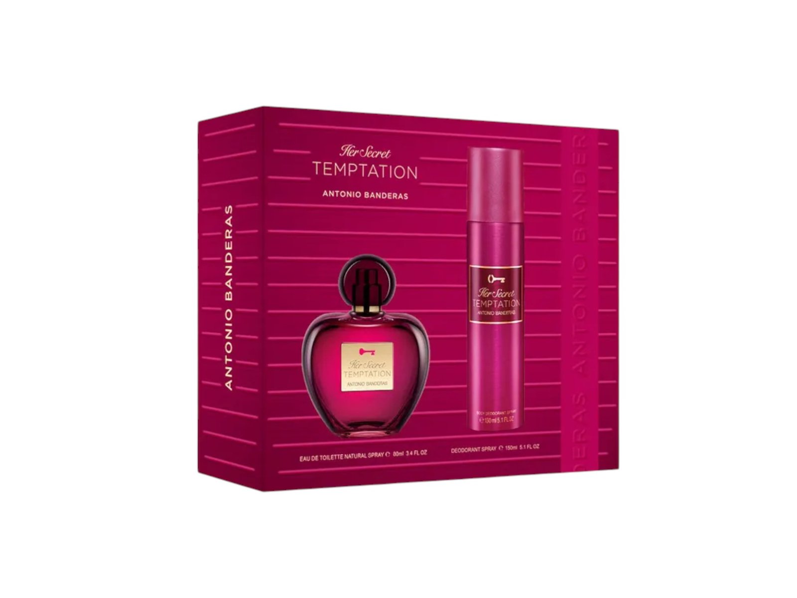 Estuche Antonio Banderas The Secret Tentation EDT 2 pzs 80ml Mujer Original