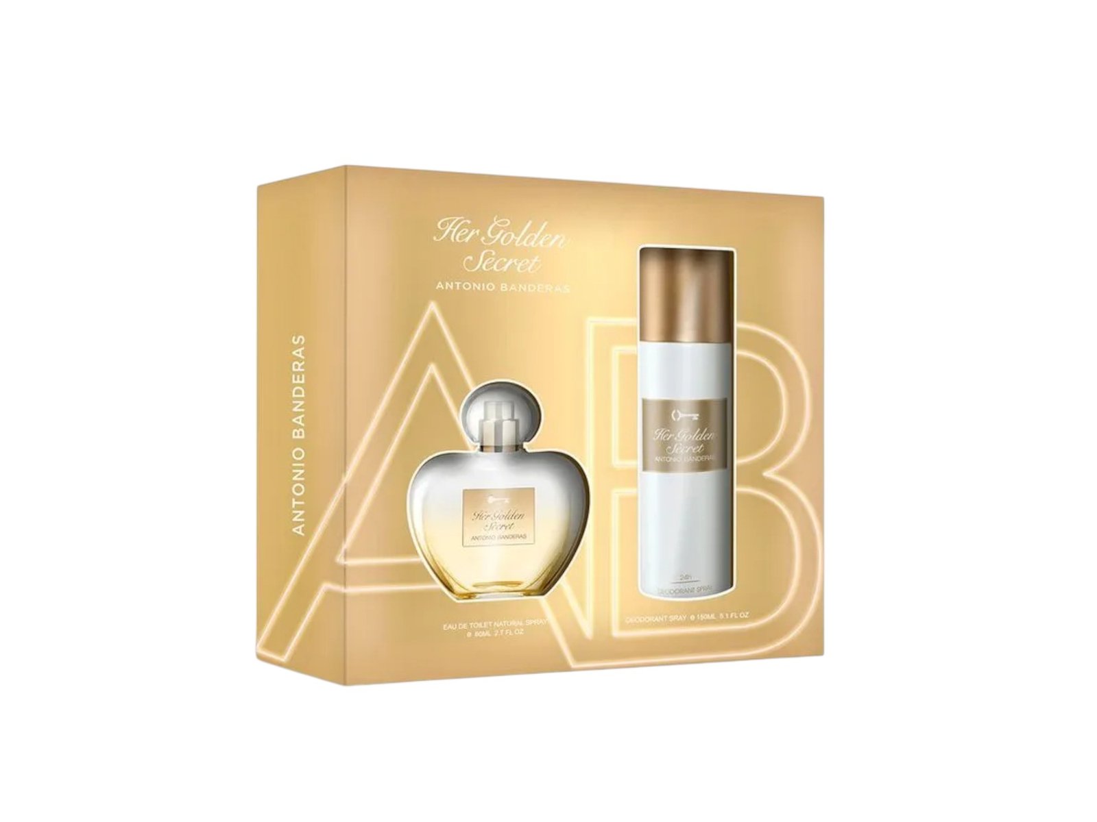 Antonio Banderas Estuche Her Golden Secret EDT 80ml Mujer Original
