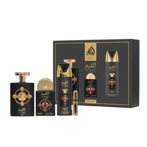 Lattafa Estuche Al Qiam Gold  4 Piezas Unisex Original