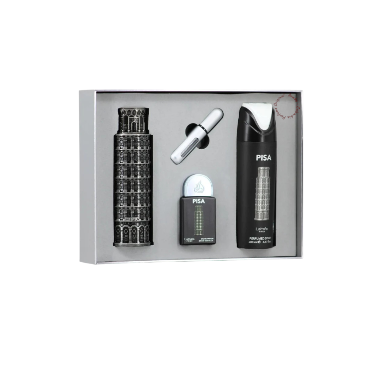 Lattafa Estuche Pisa Eau De Parfum 4 Piezas Unisex Original