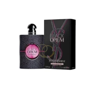 Black Opium Neon combina fruta del dragón, café y vainilla en una fragancia femenina vibrante, luminosa y seductora para la noche.