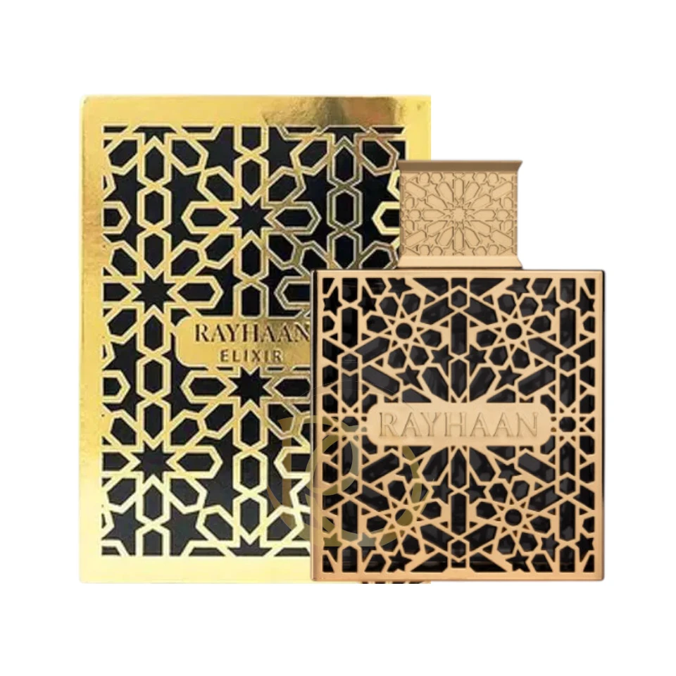 Elixir Rayhaan: Caramelo, ron y oud. La fragancia dulce y amaderada más sofisticada.