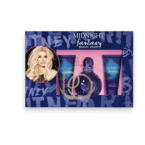 Estuche Midnight Fantasy Britney Spears perfume nocturno: Cerezas, orquídea y misterio para tus noches. El set perfecto.