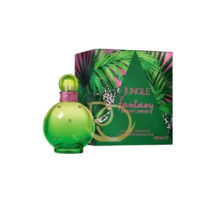 Jungle Fantasy Britney Spears perfume verde tropical: Sandía, flores exóticas y frescura selvática.