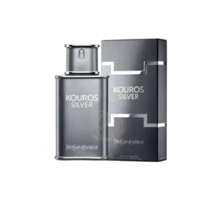 Kouros Silver Yves Saint Laurent combina manzana verde, salvia y ámbar en una fragancia masculina fresca, potente y sofisticada