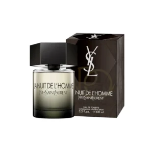 La Nuit De L´Homme Eau de Toilette combina cardamomo, lavanda y vetiver en una fragancia masculina seductora, elegante y profundamente envolvente.