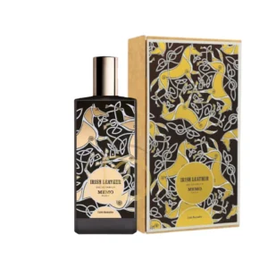 Memo Paris Irish Leather con el motivo irlandés verde. Cuero fresco de nicho.