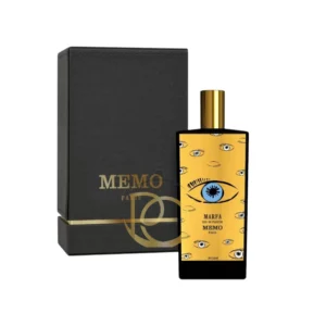 Memo Paris Marfa con diseño de ojo y amarillo. Floral Tuberosa de nicho.