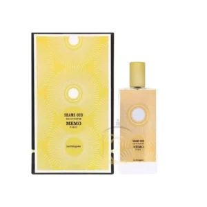 Memo Paris Shams Oud con diseño oriental dorado. Oud especiado intenso de nicho.