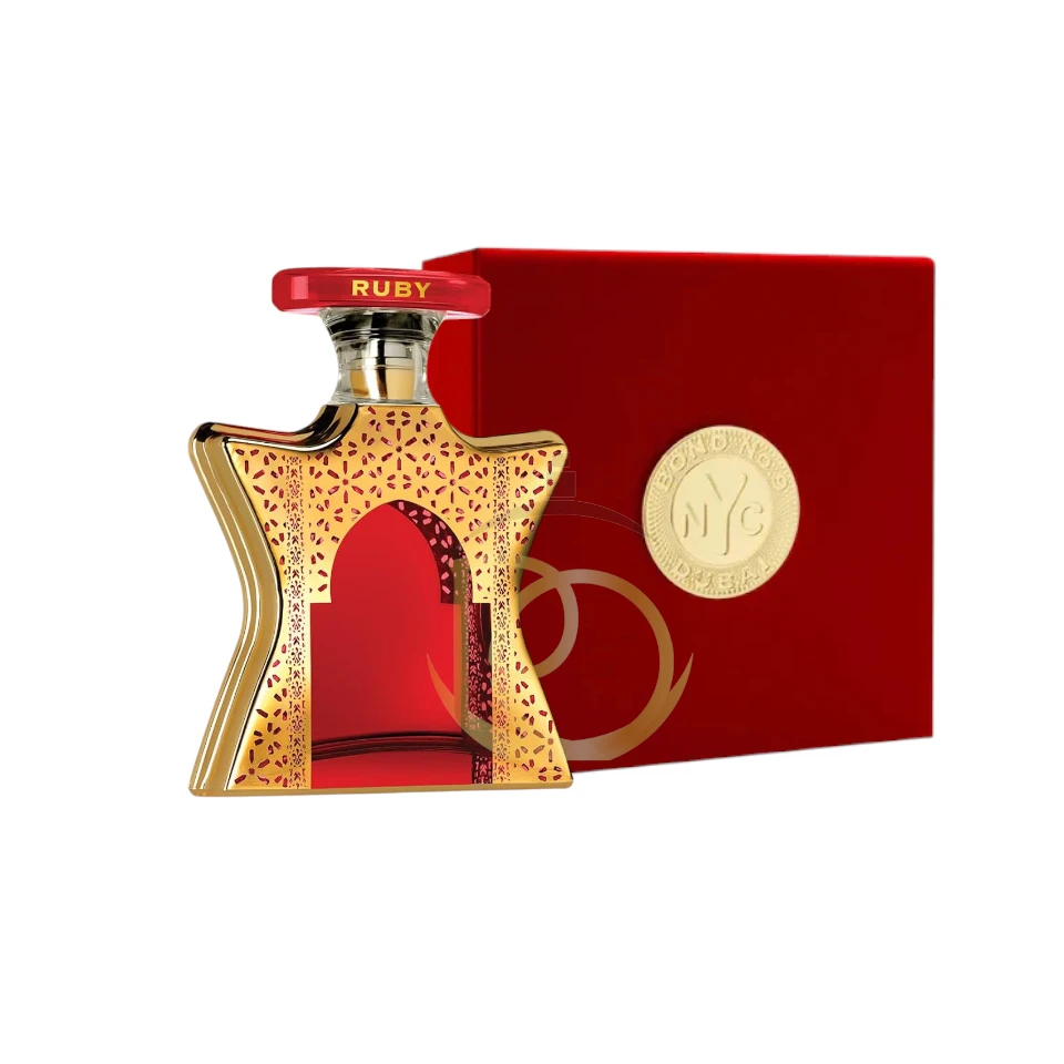 No 9 Dubai Ruby: La esencia del lujo audaz. Azafrán, Rosa y Sándalo. El aroma de la opulencia.