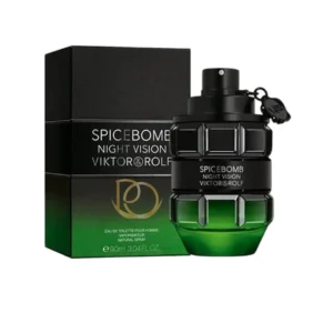 Descubre el Perfume Spicebomb Night Vision Viktor & Rolf, fragancia misteriosa con cítricos, especias y tonka que celebra fuerza y sofisticación masculina.