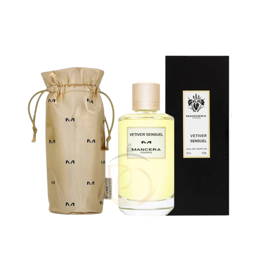 Vetiver Sensuel Mancera. Vetiver limpio, cítricos y maderas cremosas. Fresco y elegante.