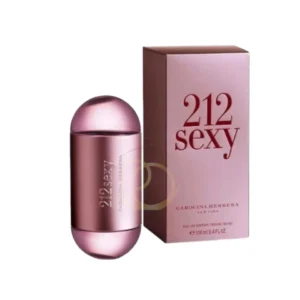 Perfume 212 Sexy de Carolina Herrera: el frasco malva metálico que simboliza la seducción urbana.
