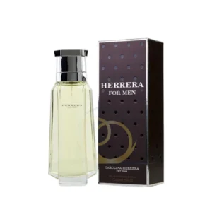 Frasco de 200ml de CH Men Carolina Herrera, diseño premium en cuero para un lujo duradero.