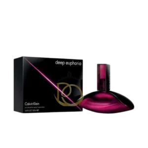 Frasco de perfume Calvin Klein Deep Euphoria de color amatista oscuro.