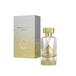 Game Of Spades Topaz Parfum: El aroma del triunfo. Sofisticación con notas de Bergamota y Cuero.