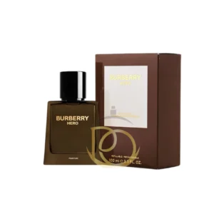 Hero Burberry: Frasco geométrico con tapa angular. Fragancia Amaderada Especiada, moderna y poderosa.