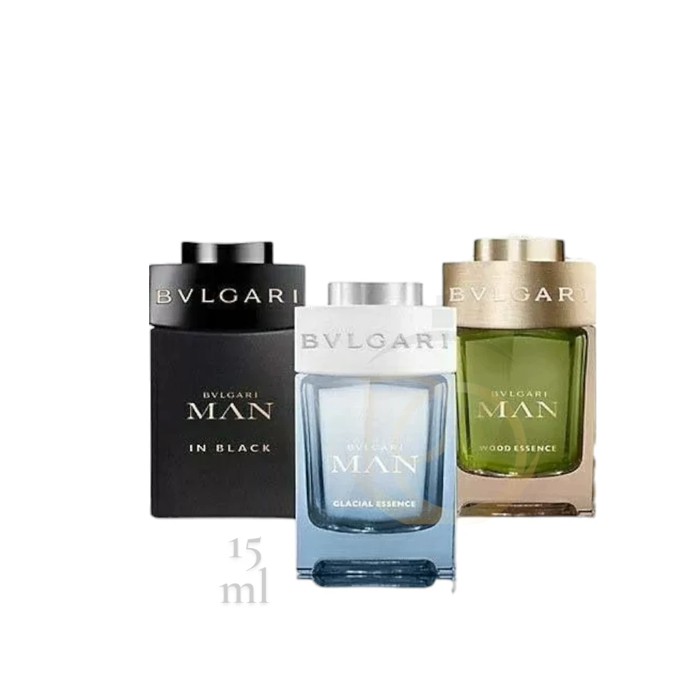 perfume hombre de 15ml cada uno, dispuestos dentro de un estuche de regalo.