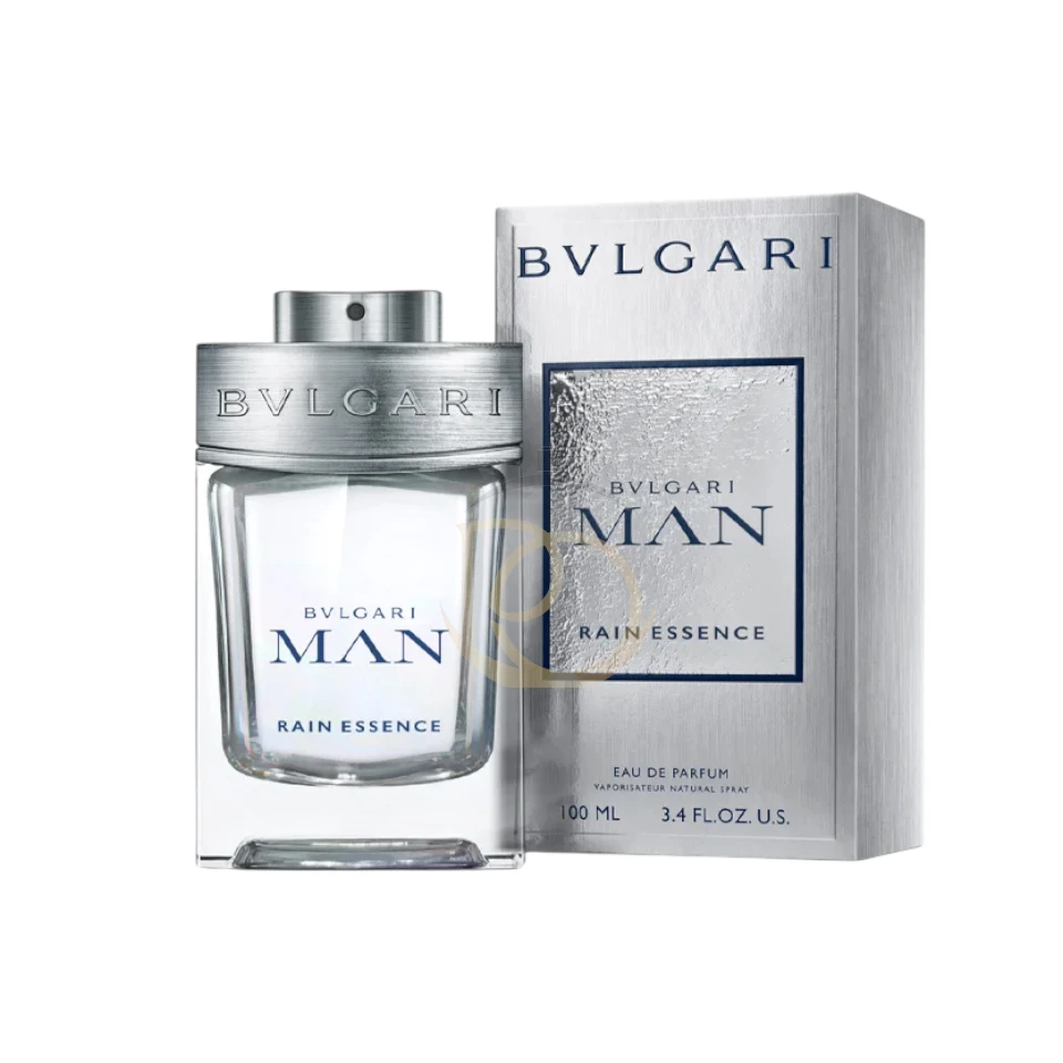 Man Rain Essence Bvlgari: notas de base amaderadas. La esencia de la frescura renovadora.