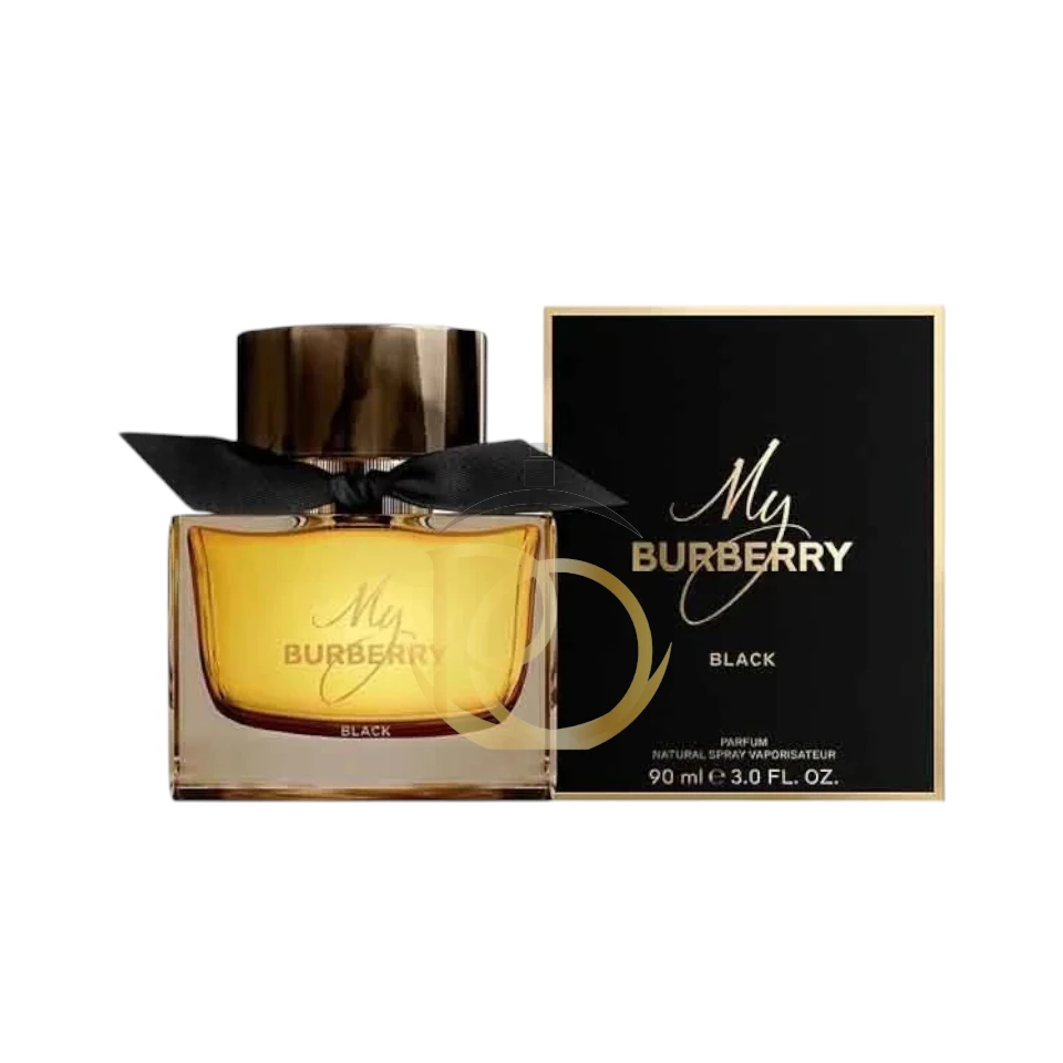 My Burberry Black Burberry: Frasco de vidrio oscuro con tapa negra. Fragancia Oriental Floral, intensa y sensual.