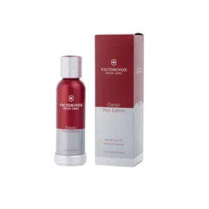 Perfume masculino Victorinox Swiss Army Classic Red Edition, frescura cítrica y elegancia alpina en cada uso.