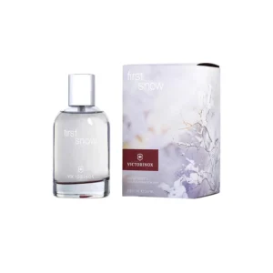 Perfume Victorinox Swiss Army First Snow, frescura cítrica y elegancia alpina inspirada en el primer manto de nieve.