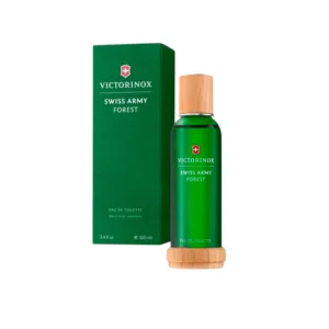 Perfume masculino Swiss Army Forest, frescura cítrica y fuerza amaderada inspirada en la naturaleza alpina.