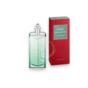 Frescura verde con cítricos, cardamomo y almizcle. Cartier Déclaration Haute Fraîcheur.