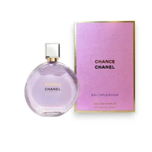 Perfume Chance Eau Tendre de Chanel en formato Eau de Parfum, frasco redondo con líquido rosa y tapón plateado.