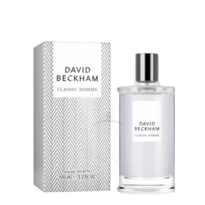 Perfume masculino elegante y versátil: Classic Homme David Beckham, frescura y estilo clásico.