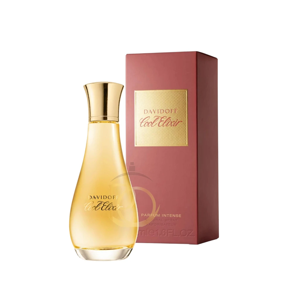 Frescura femenina intensa: Cool Elixir Davidoff Parfum Mujer, energía y elegancia en cada nota.