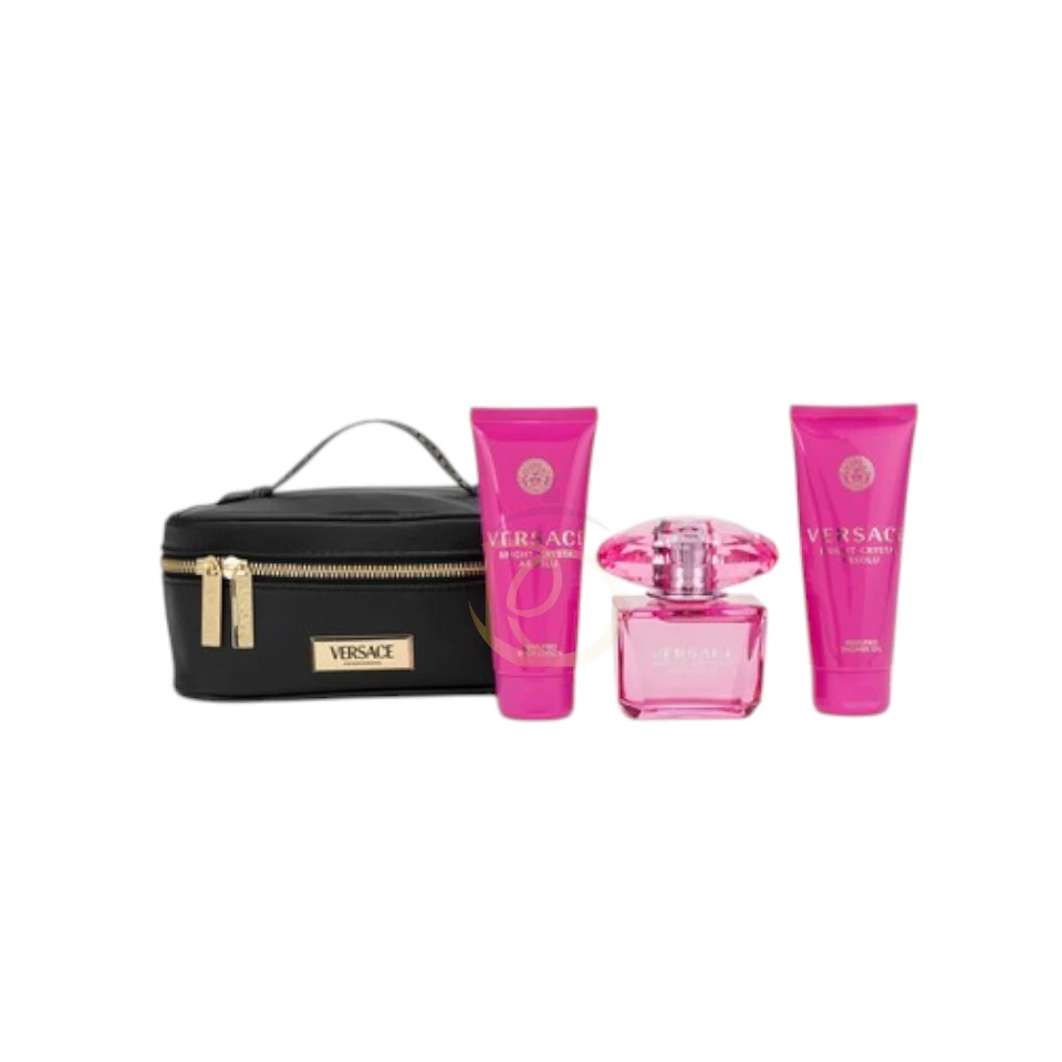 Frescura femenina en Versace Bright Crystal Absolu Estuche, un floral moderno y duradero.