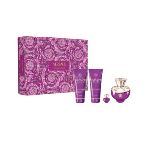 Frescura vibrante en Versace Dylan Purple Estuche, un aroma moderno, femenino y luminoso.