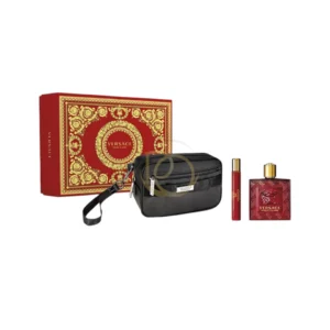 Intensidad ardiente en Versace Eros Flame Estuche, un aroma masculino, cálido y apasionado.