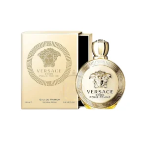 Versace Eros Pour Femme Eau de Parfum, elegancia y sensualidad en una fragancia icónica.