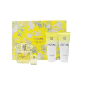 Brillo fresco en Versace Yellow Diamond Estuche, un aroma femenino, luminoso y elegante.