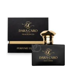 Fragancia intensa y adictiva: Oud Coffee Dara Caro, cálida, gourmet y sofisticada.