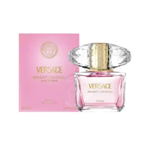 La elegancia floral y luminosa de Bright Crystal Parfum Versace en su frasco icónico