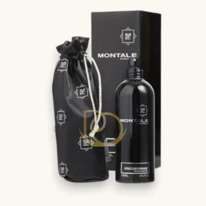 Perfume cítrico-oriental con lima, oud y pachulí, fresco y sofisticado para días soleados y elegantes.