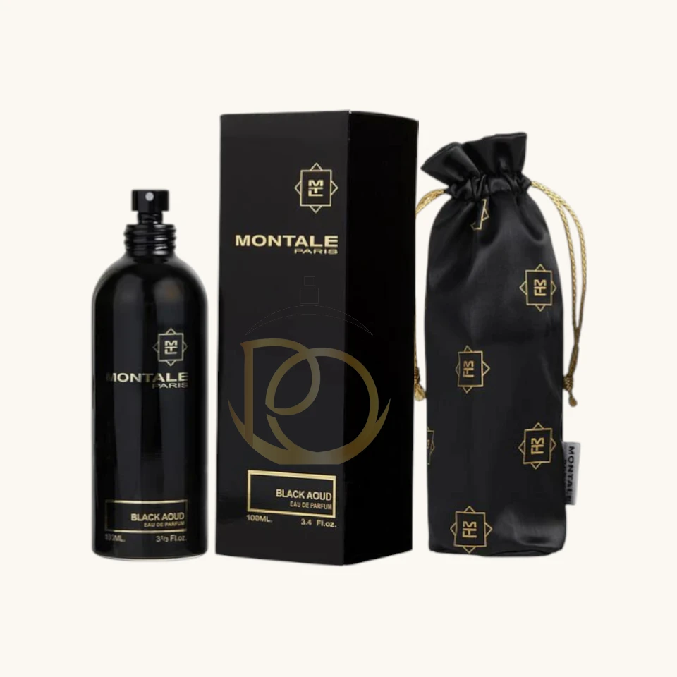 Perfume oriental y amaderado con oud, rosa y cuero, elegante y misterioso.