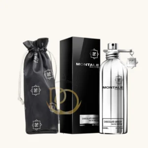 Perfume gourmand con cacao, vainilla y tonka, cálido y sofisticado para noches románticas.