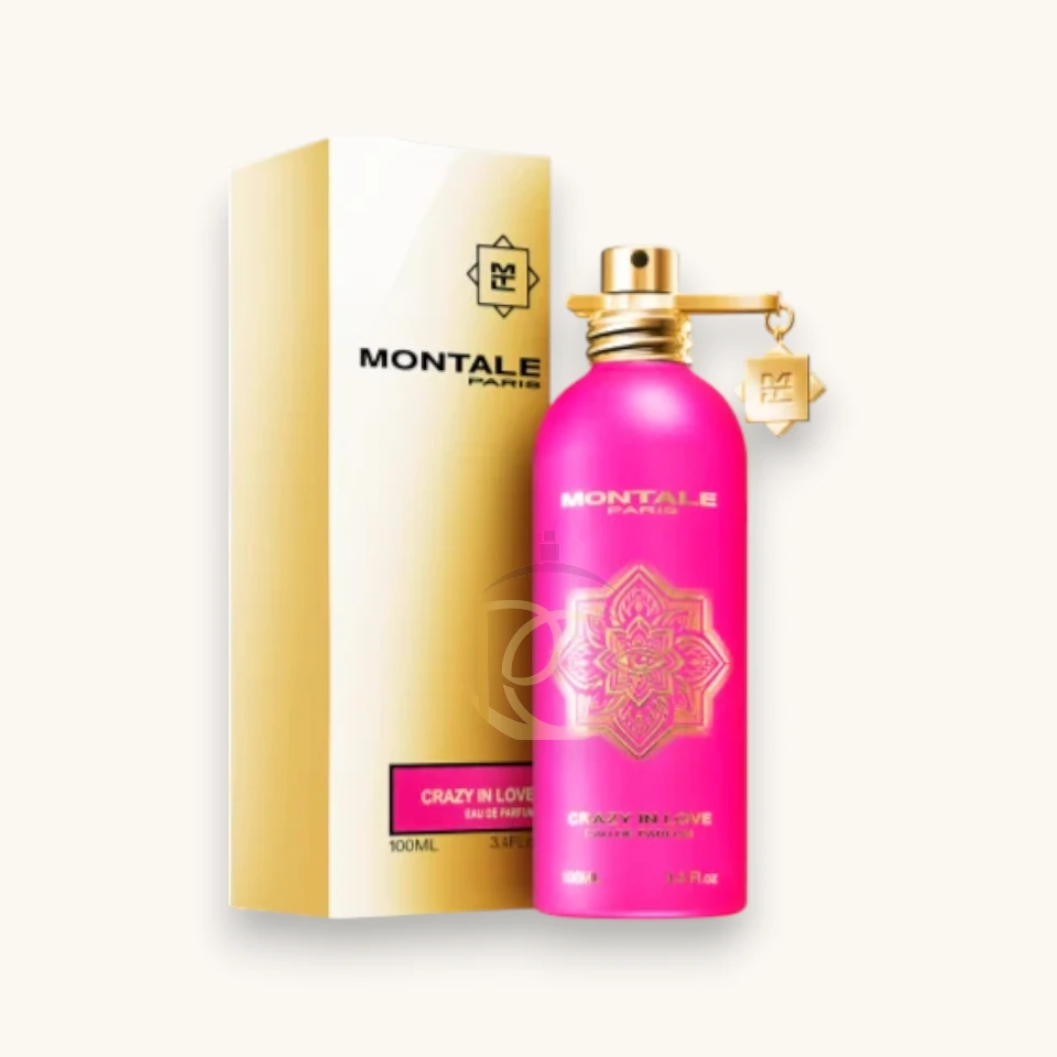 Perfume floral-oriental con rosa, peonía y ámbar gris, sofisticado y apasionado para noches románticas.