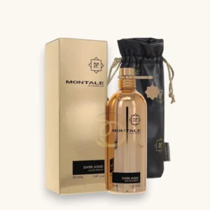 Perfume amaderado-oriental con oud, sándalo y pachulí, intenso y misterioso para noches exclusivas.