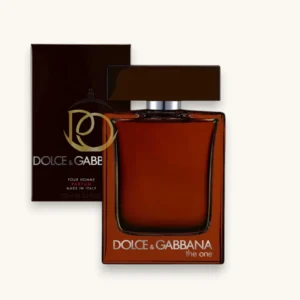 Perfume masculino intenso y elegante con notas especiadas, cálidas y base sensual de ámbar y cedro.