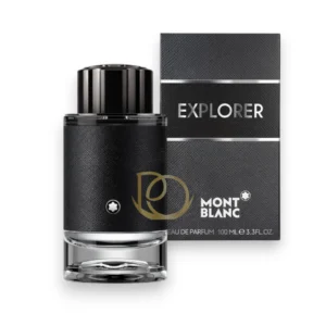 Perfume masculino fresco y aventurero con notas cítricas, cuero y vetiver, ideal para viajes.