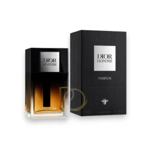 Perfume elegante e intenso con iris, cuero y oud, ideal para hombres sofisticados.